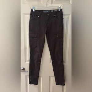 Vintage Y2K Miss Me Cargo Pants, Charcoal Gray, Size 25